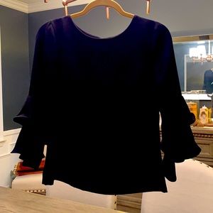 J. Crew versatile blouse. Size 4 petite in black 🖤